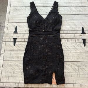 Black mini dress